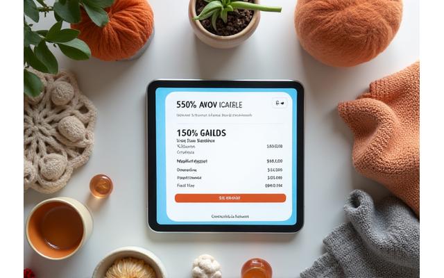 Home goods store e-commerce success story: strategic upsell campaigns increasing average order value by 150%.