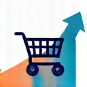 Stylized icon representing shopping cart or online store